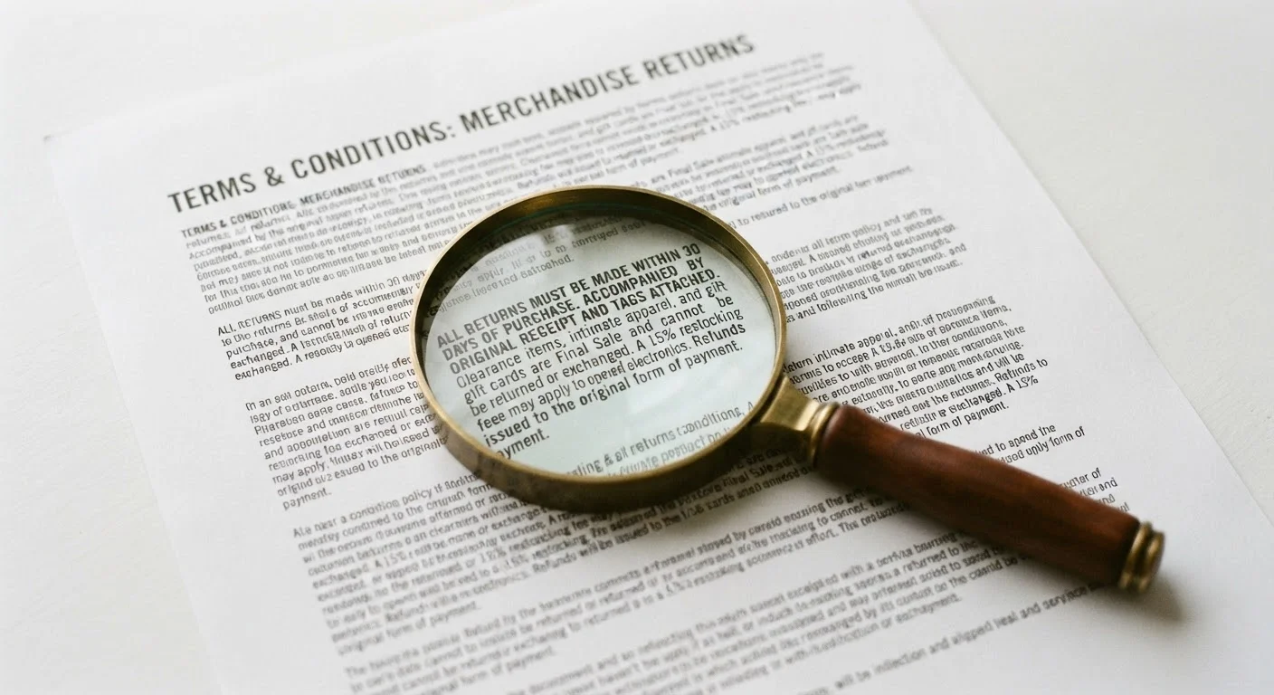 Return Policies Decoded: What the Fine Print Is Actually Telling You